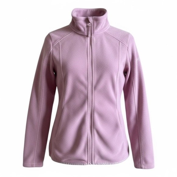 Roxy Other - Roxy Soft Full Zip Fleece Jacket Winter Ski Outdoor Top Light Pink Youth 14 XL